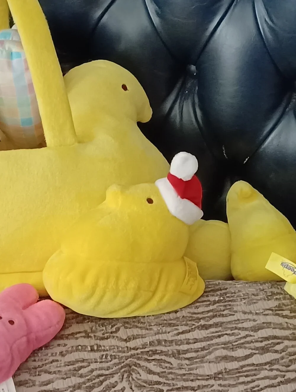 Yellow Plush Chick Basket - Basket Only